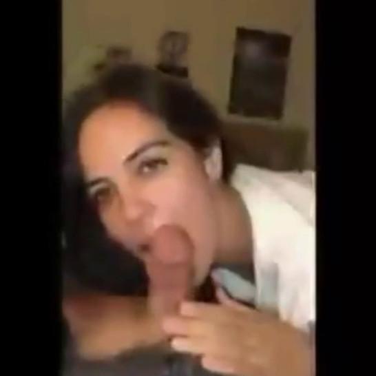 Dark haired girl wants that cock balls deep in her mouth - video 1