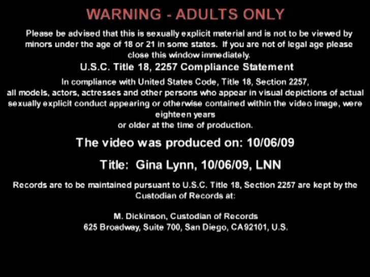 Gina Lynn - Live Naughty Nurse 10/06/2009