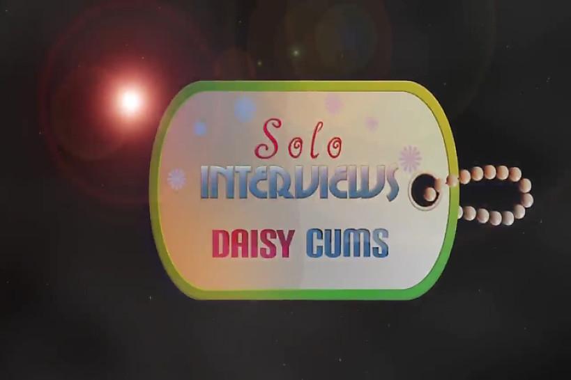 SOLO INTERVIEWS - Sexy brunette teen Daisy Cums striptease masturbation