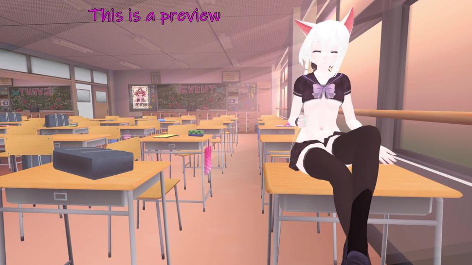 Masturbating in my class room OwO [ VRchat ] Preview