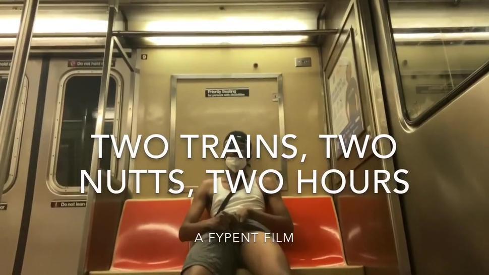 Busting two nutts on two trains in two hours - NYC