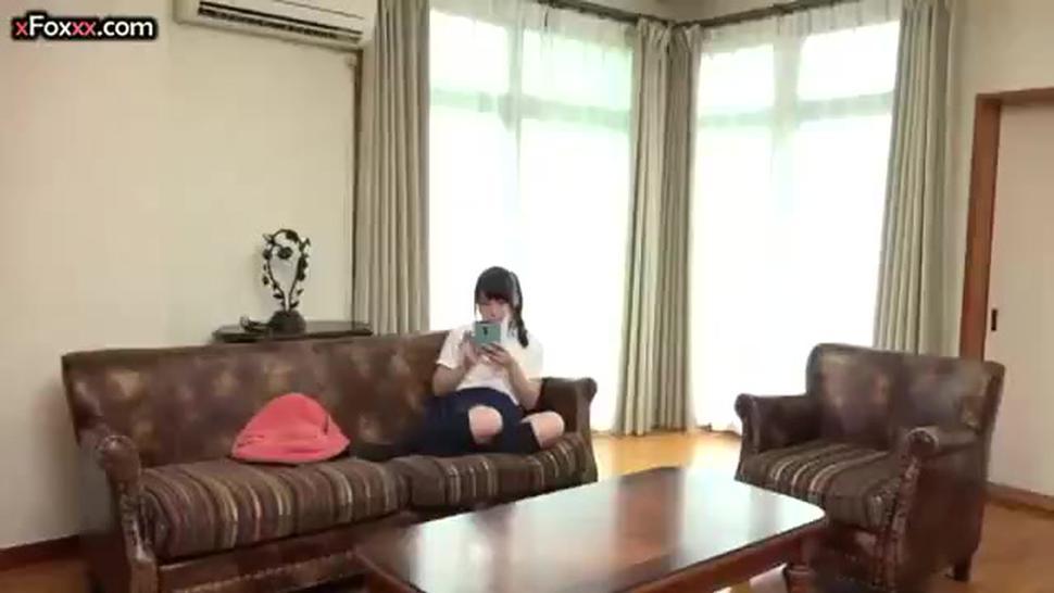 Japanese mother in short skirt seduces her daughter's teacher