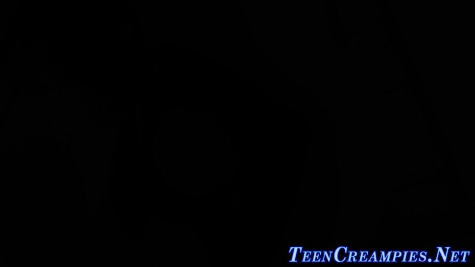 Eaten out teen creampied - video 1