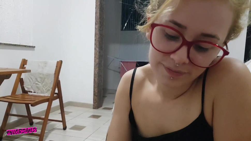 Spanish Teacher Sucks Students Cock And Gets Glasses Covered With A Grade A Cumshot