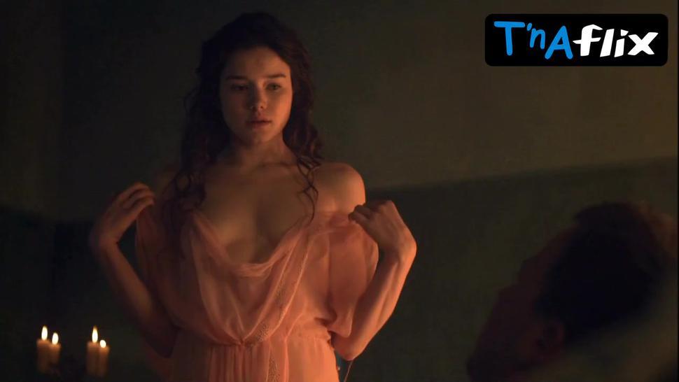 Hanna Mangan Lawrence Breasts Scene  in Spartacus