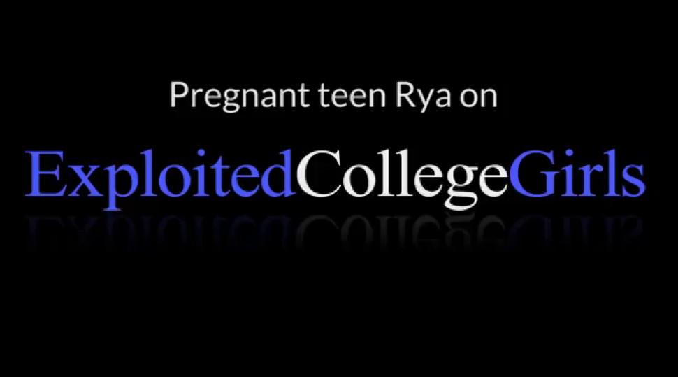 Asian teen with pregnant belly Creampie