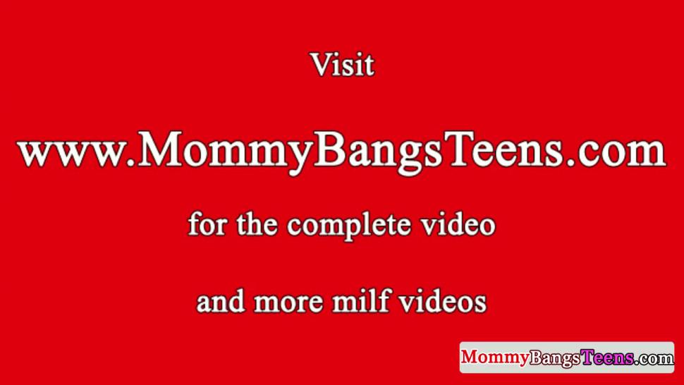 Glam MILF fucks teen couple with passion