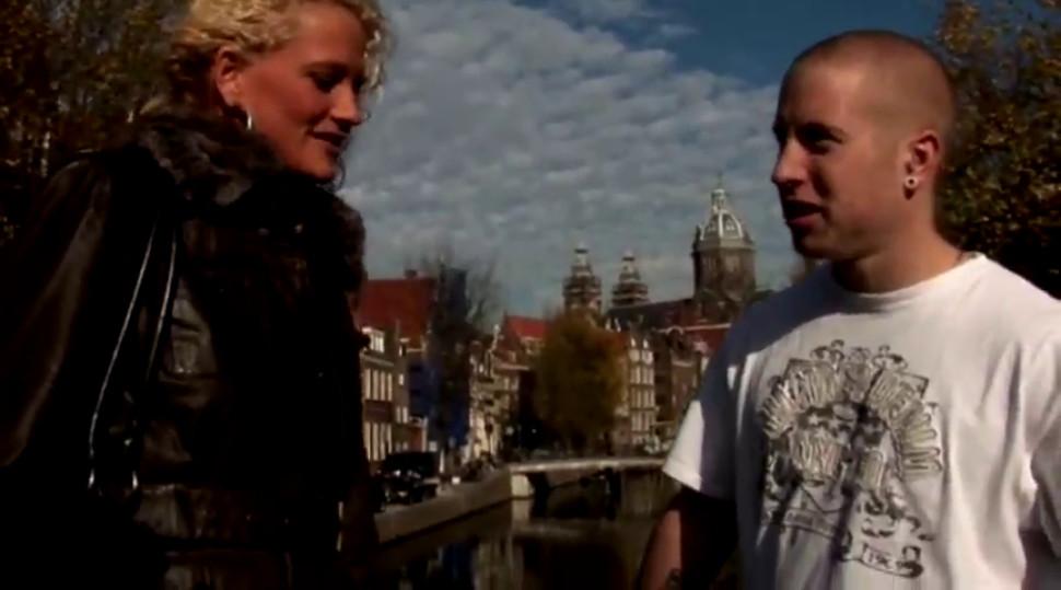 Real dutch hot whore gets a mouthful