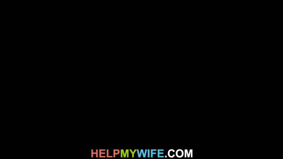 HELP MY WIFE - Delivery boy licks and fucks his young wife for money