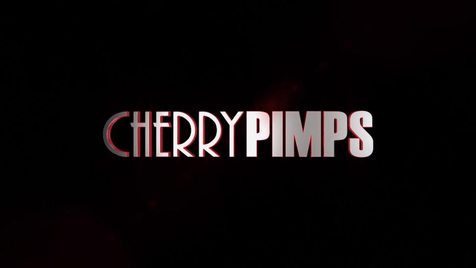 CHERRY PIMPS - Petite Teen Brunette Sloppy Sucking Big Dick Before Hot Intimate Fucking