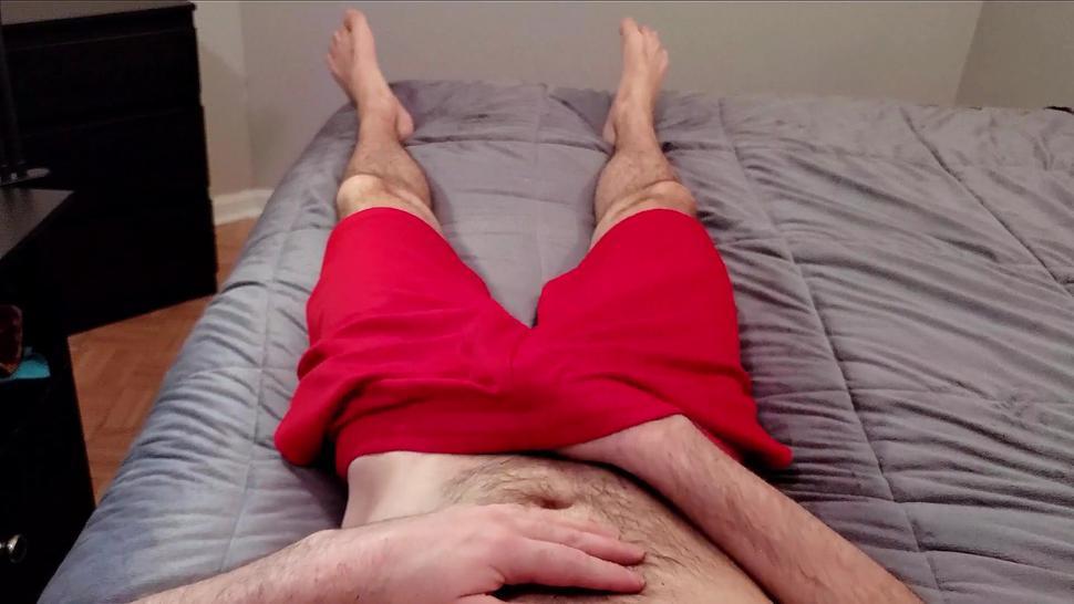 Precum Leaking, Dirty Talking Str8 Guy Shoots a Thick Load POV
