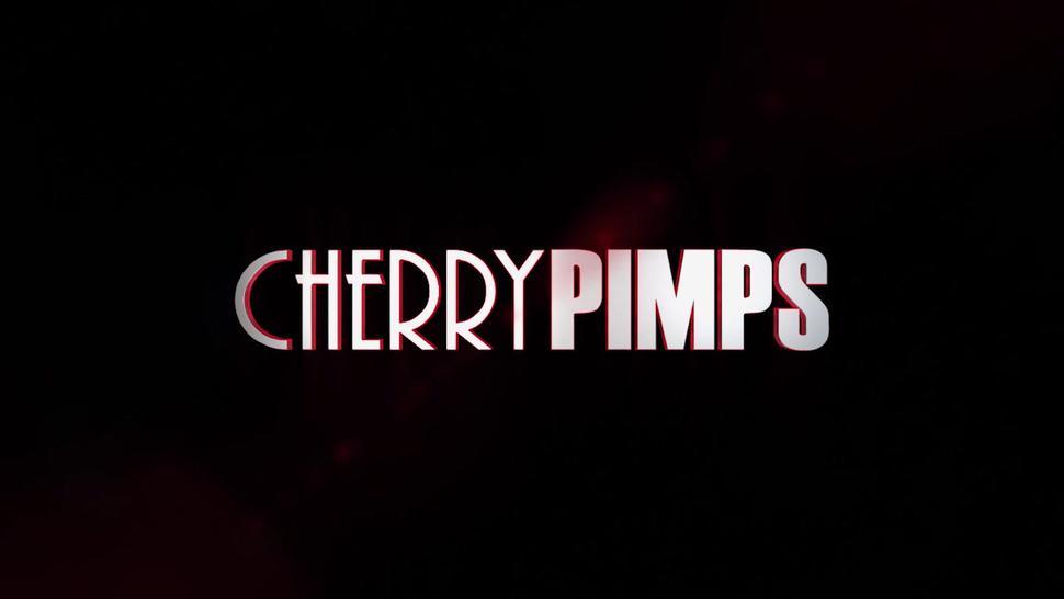 CHERRY PIMPS - Brunette Wife Manipulates Limp Dick Husband By Fucking In Front Of Him