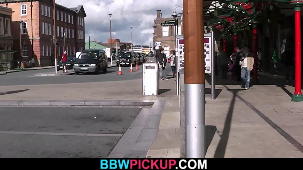 BBW PICKUP - BBW tourist is picked up by street hooker