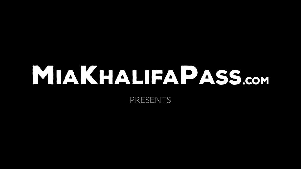 MIA KHALIFA PASS - Chirpy Mia Khalifa waves big tits before pickup and fuck