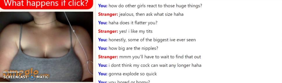 Sexy Nicole from NYC Gets her Big Tits out on Omegle