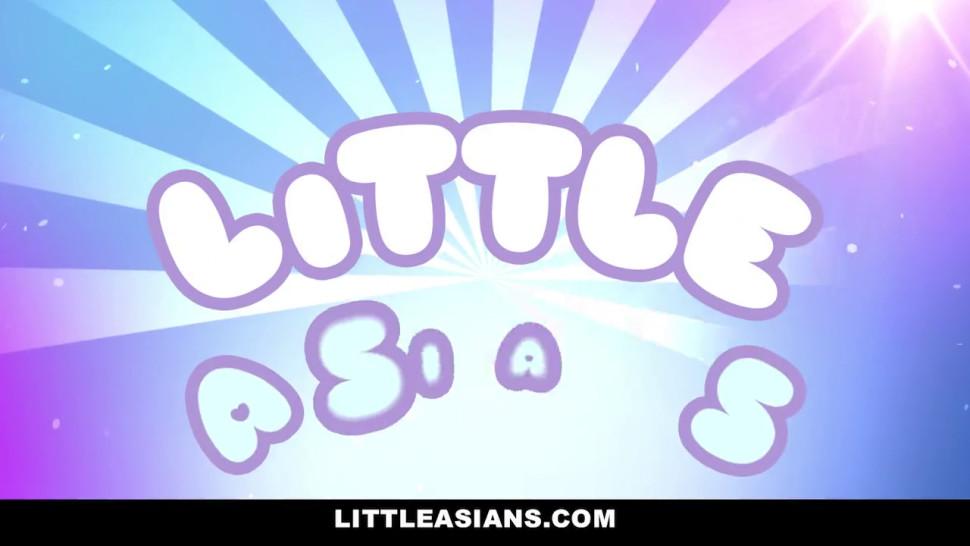 LittleAsians - two little Asian Chicks Share a White Cock