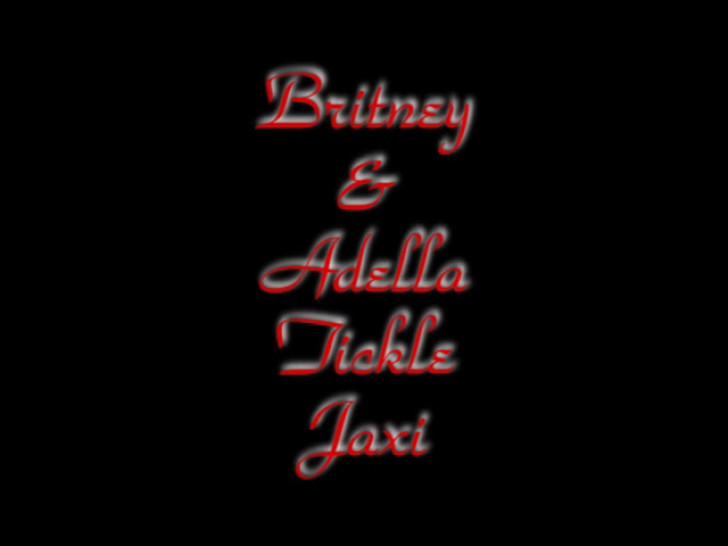 Britney and Adella Tickle Jaxi - FF/F, Blonde & Brunette Tickle A Redhead!