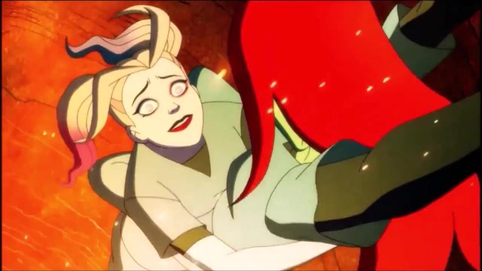 LESBIAN Harley Quinn & Poison Ivy SEX STORY COMPLETE - DC batman - kiss, slept together, sex exposed