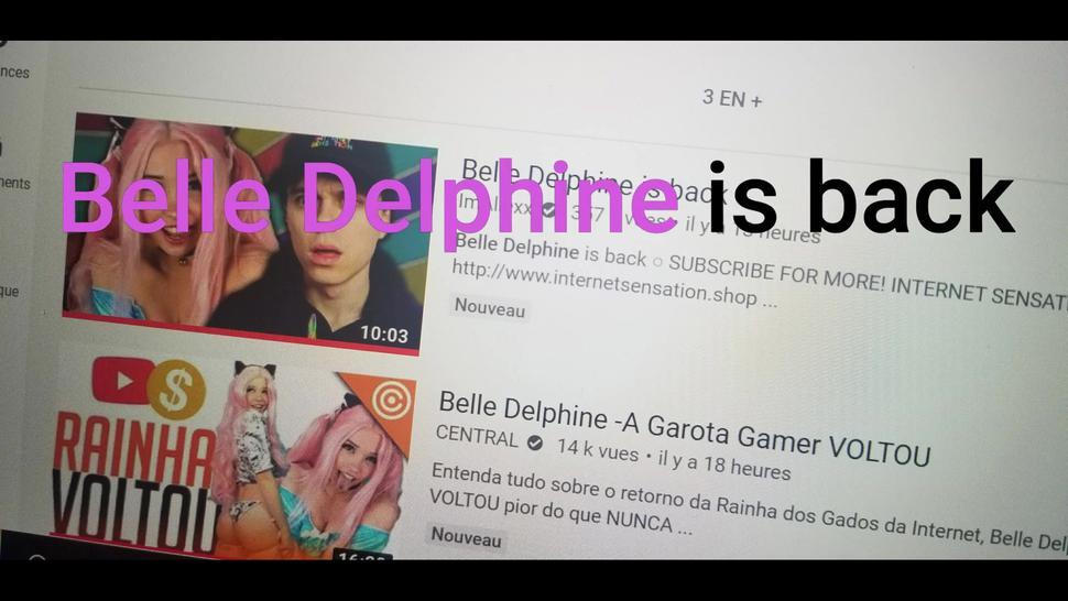 Belle Delphine IS BACK ( She is back with a very hot video !!!!!!! ) i jerk and cum on his video