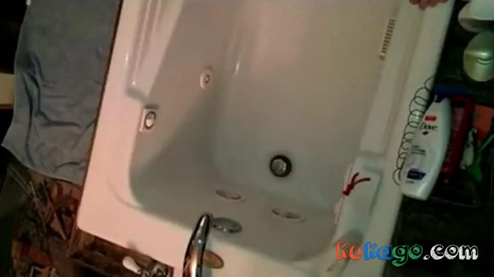 Russian mother in bathroom hidden cam
