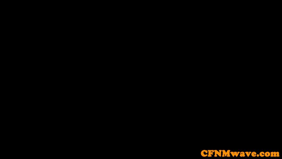 PURE CFNM - Gorgeous CFNM domina sucking guys cock - video 1