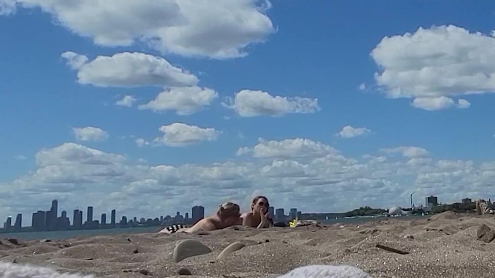 Topless girls at Toronto nude beach