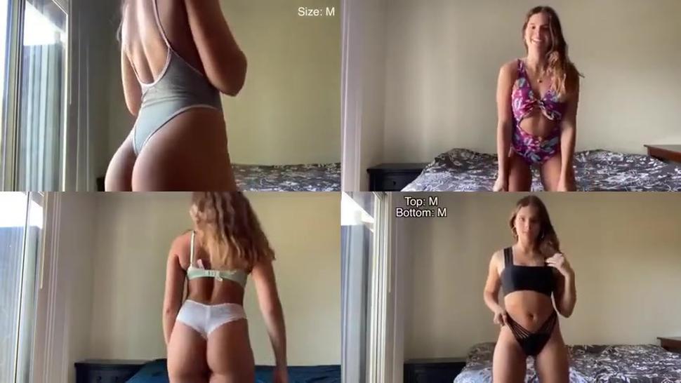 massive compilation of lingerie try on by Victoria Xavier