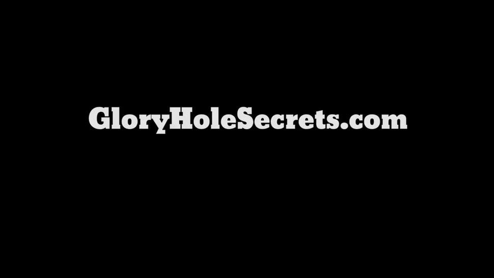 Gloryhole Secrets Lylith Lavey swallows strangers cum