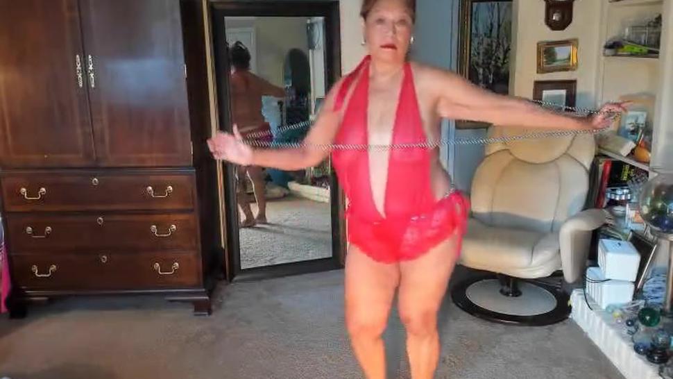 sexy mature woman dancing