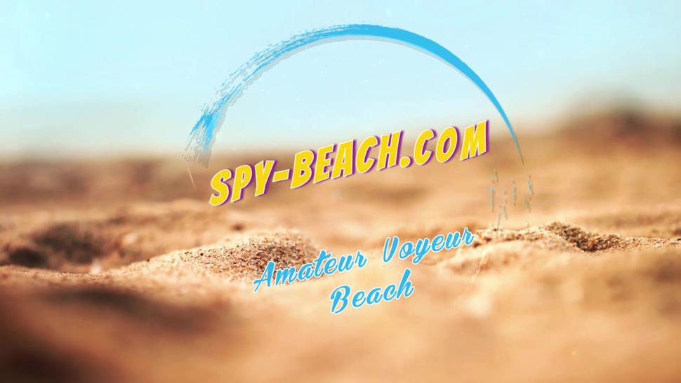 Voyeur Beach Hot Blue Bikini Thong Amateur Teen Video