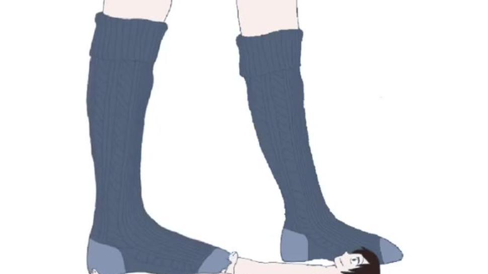 Giantess Knee High Sockjob (Original Animation) (I’m hot bad at this)