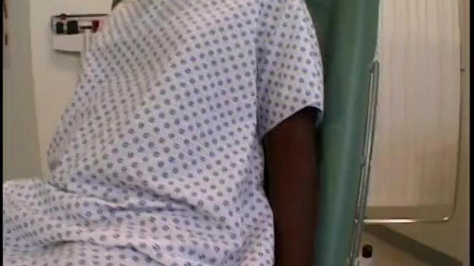 Ebony gangbanged in hospital