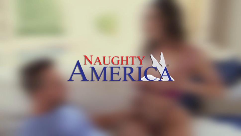Naughty America - Babe and a stranger play pretend husband and wife