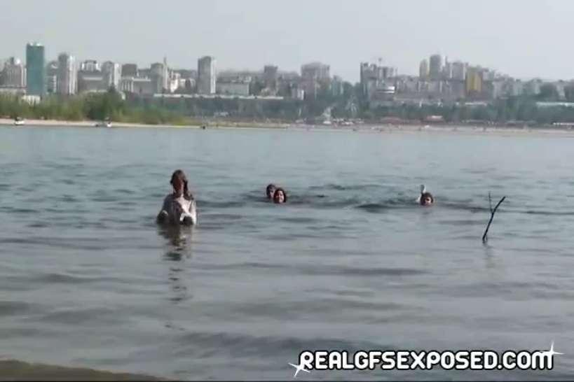 REALGFSEXPOSED - Fishing with some nude Russian teens