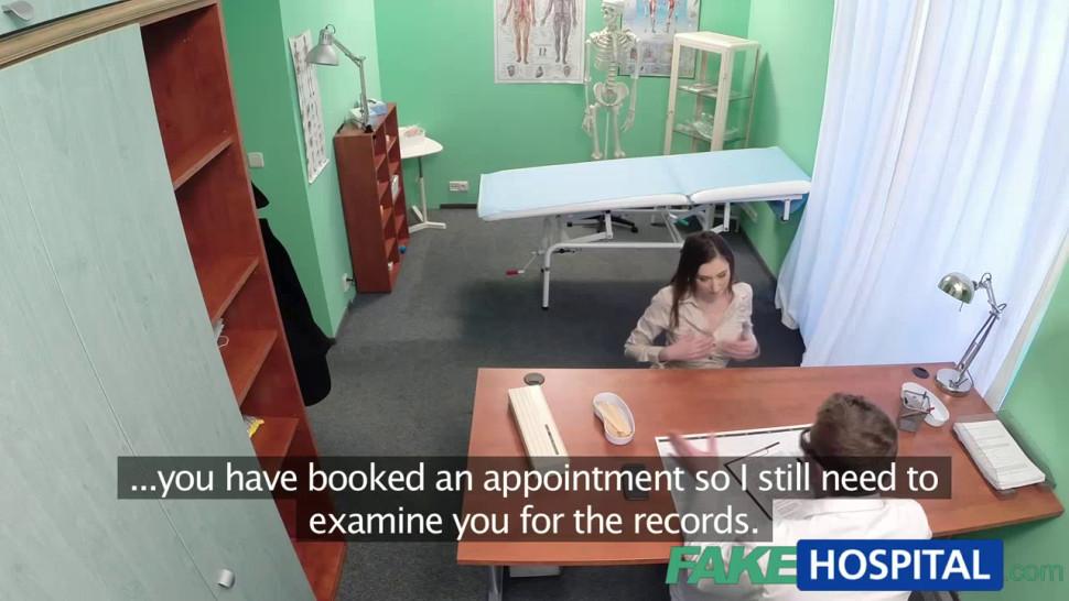 FAKEHUB - Amateur squirting eurobabe visits her doctor