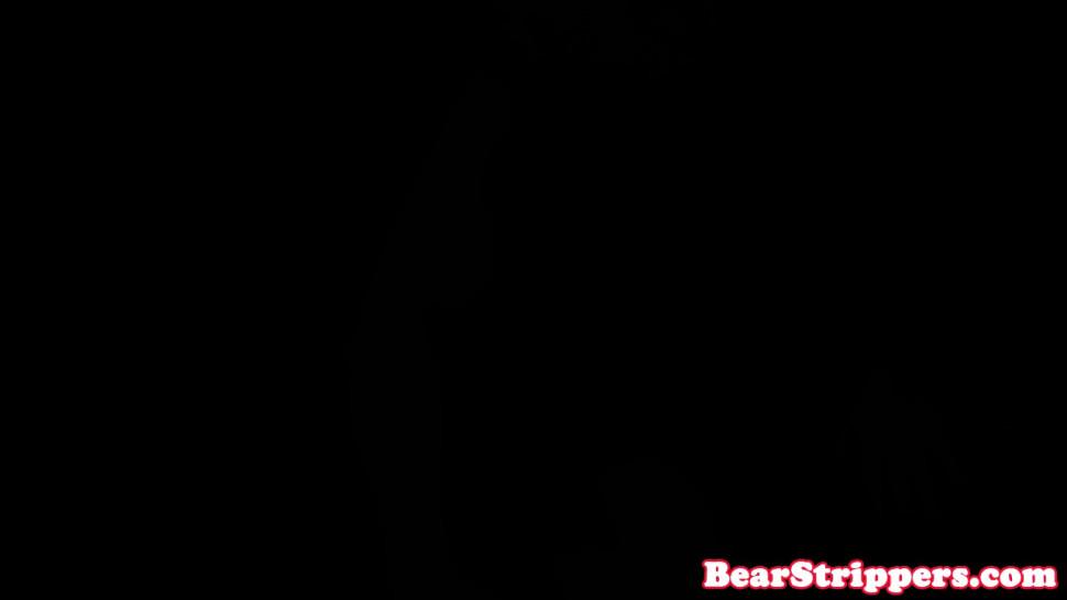 DANCING BEAR - My slutty GF sucks bear strippers cock - video 1