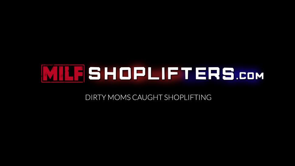 MILF SHOPLIFTERS - Sovereign Syre sucks and rides after being caught stealing