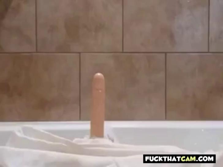 Busty girl riding dildo - mortcams - video 2