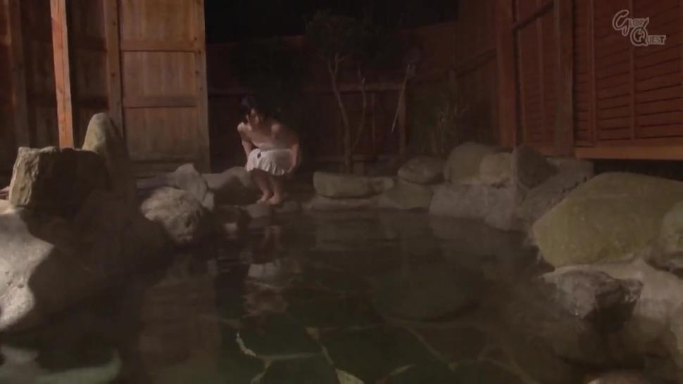 Lusty Japanese Teen gives Fat Gross man a handjob at the Spa