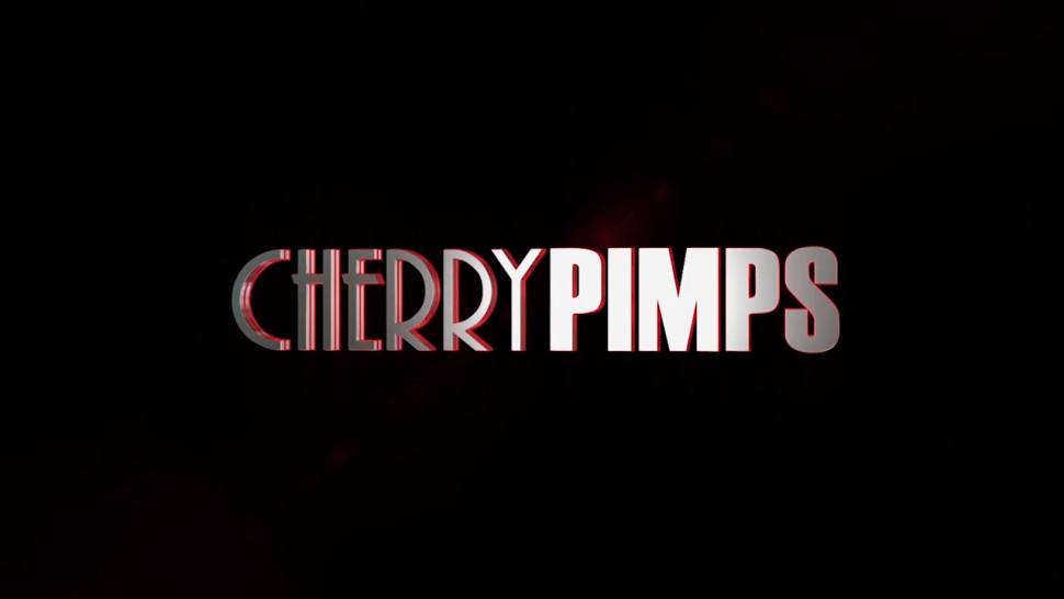CHERRY PIMPS - Petite Blonde Beauty Fingering Pussy In Solo Masturbation Scene