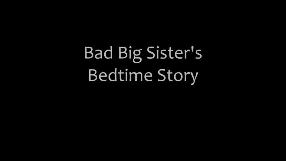 Good sis tells her bro bedtime story and fucks him