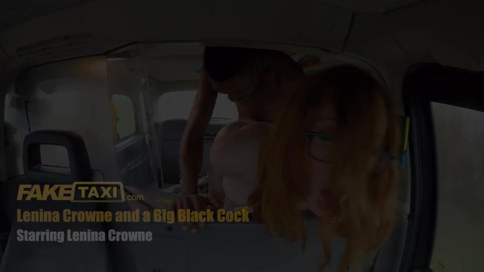 Fake Taxi British Sexy Redhead Lenina Crown Fucking A Big Black Dick