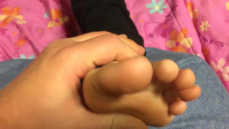 ticklish feet tease