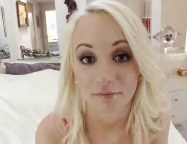 Petite cute blonde wants huge cock in her tight pink pussy