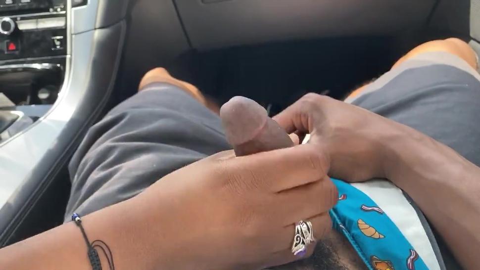 Latina Gives Her BBC Handjob On Road Trip