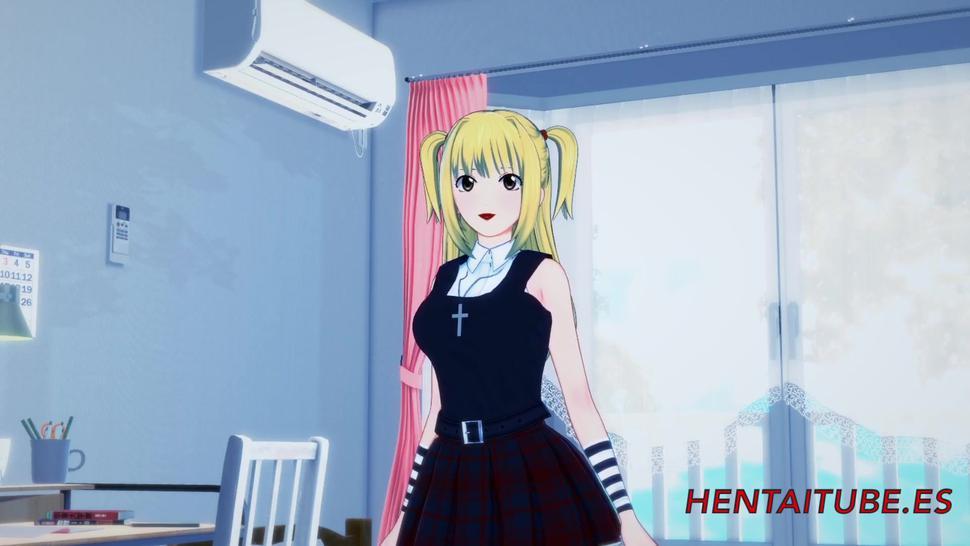 Death Note - Misa Misa Blowjob & Misionary - Hentai 3D