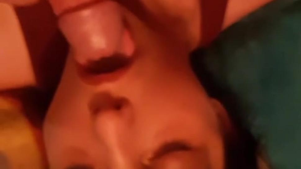 Girlfriend Hates Cum On Her Face (Covered It In Nut Anyway)