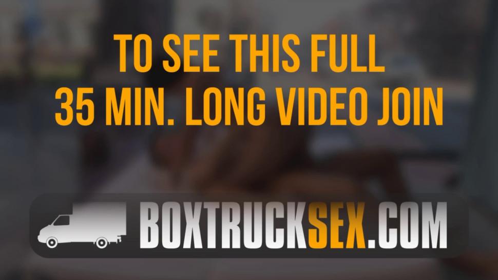 BOX TRUCK SEX - Amazing Lydia Lust throat fucked