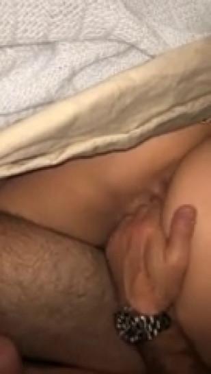 Blonde wife fucks hubby friend and takes entire load deep in pussy