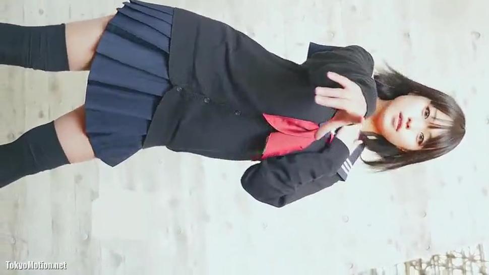 japanese cute cosplay girl 18yld upskirt(uniform)short ver